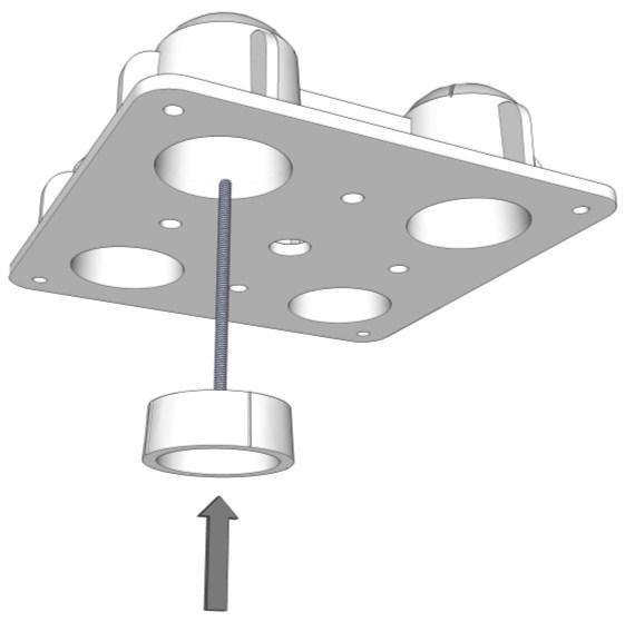 When installing Post Mounting hardware and posts, refer to the illustration shown (Fig.