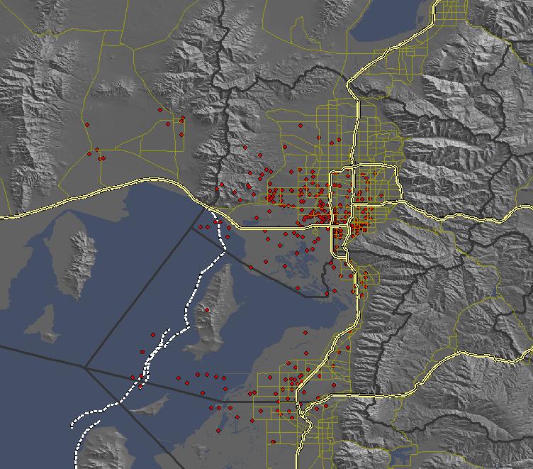 Estimated Concrete, Steel Debris & Highway Damage - Earthquake Scenario: Great Salt Lake Segment, UT BOX ELDER WEBER M 7.