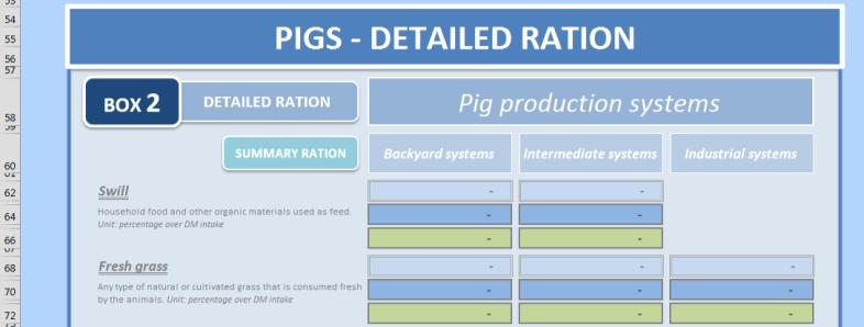 The share of each feedstuff can be modified in the Detailed ration section (Figure 9-3).