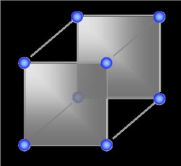 Body-Centered Cubic (BCC) It may be difficult at first to see that the BCC lattice is in