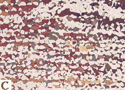 More typical materials contain a collection of internal crystal grains arranged in a pseudorandom way.