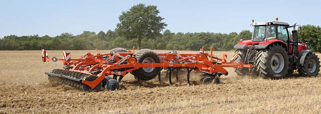 The discs take care of high quality stubble cultivation in any type of residue, and the fins scalp the root system along the width of the tool, amplifying the curved tine s mix effect.
