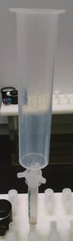From the recovery results, two elution conditions were selected for first round of extraction with urine sample.