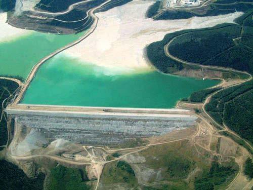 THOUGH RARE, TAILINGS PONDS CAN BE ACIDIC.