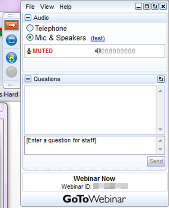 Participation in Today s Webinar All attendees muted for best sound Type