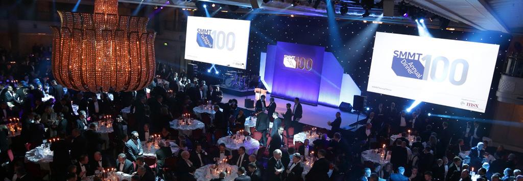 SMMT ANNUAL DINNER 28 NOVEMBER 2017 GROSVENOR HOUSE, PARK LANE, W1 The leading dinner in the automotive calendar The SMMT Annual Dinner is one of the most prestigious events in the automotive