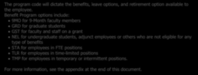 for undergraduate students, adjunct employees or others who are not eligible for any type of benefits STA for employees in FTE