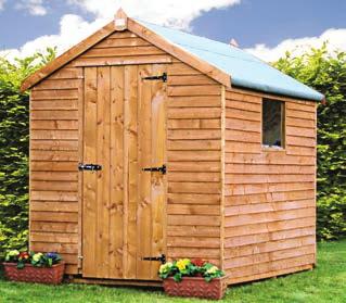 TIMBER The Our standard garden shed range is the most popular selling garden shed. The window on the side of the shed is interchangeable so you can choose which side on the day of installation.