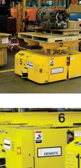 Horizontal Transport Project Description/Features Deliver steel sheets to laser cutting machine Deliver components to work stations Negotiate tight layout without disrupting operations Wireless
