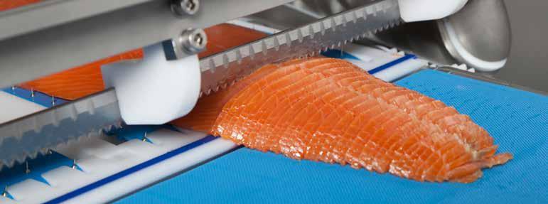 and can be used for: Standard D-cut slicing Bacon cut slicing Sushi product slicing Portion cutting of hot smoked, cold