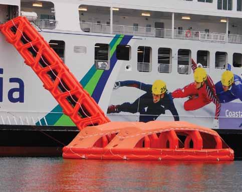 Liferaft Systems Australia LSA - specialises in the design and manufacture of marine evacuation systems and large capacity life rafts for all types of passenger ferries and