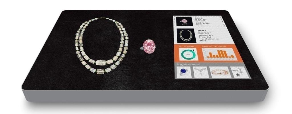 RFID Tagging on the jewelry items Jewels with RFID tag consumer behavior analytics