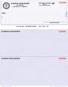 SECURITY FEATURES All cheques have a micro-print border and security screen on the back. EASY TO USE REORDER REMINDERS Look for your reorder reminder in your shipment.