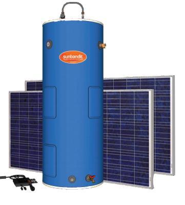 PV Water Heating SunBandit Image Courtesy of Next Generation Energy Direct or prioritized use of PV power for water heating Avoids fluids outside of conditioned space Robust
