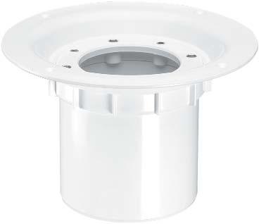 The Fitting can also be used for raising the height of the Tile 5 Clamp Ring for waterproofing membrane and