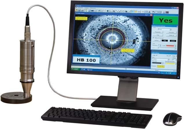 TESTING INSTRUMENTS BENCH HARDNESS TESTING Brinell Scanning System CV-HB100 Portable Brinell video scanning system.