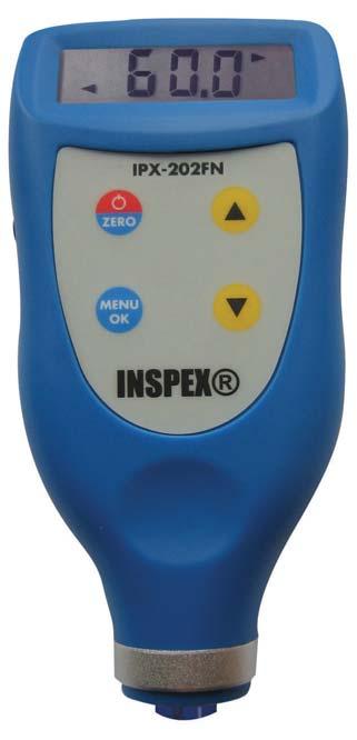 PORTABLE COATING THICKNESS GAUGE TESTING INSTRUMENTS Coating Thickness Gauge IPX-202FN Handheld coating thickness gauge with FN-probe for steel and non-ferrous substrates.