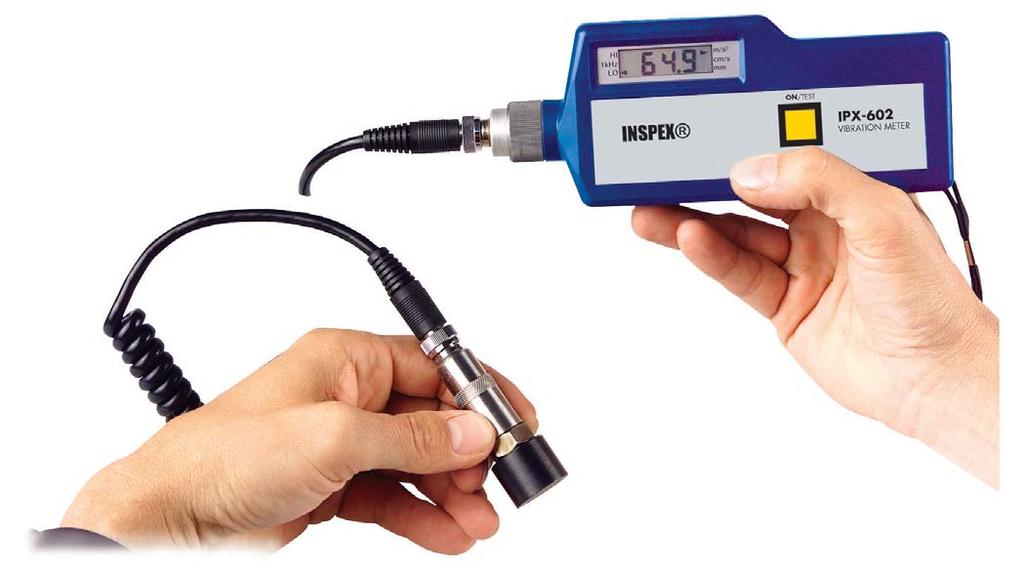 TESTING INSTRUMENTS VIBRATION TESTING Vibration Meter IPX-602 For periodical inspection of machines with external probe.