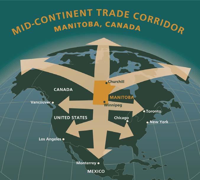 Facilitators of Economic Development Manitoba International Gateway Strategy Winnipeg Global Air Traffic Development Aerospace Campus Arctic Bridge Manitoba International