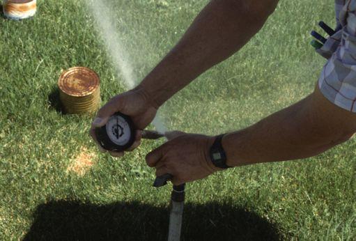 Measuring pressure at a sprinkler using