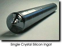 Ingot Sizes Most ingots produced today are 150mm (6") and 200mm (8") diameter, For the