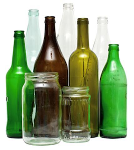 *13. Glass Jars and Bottles Single stream results in low grade glass that is difficult to color