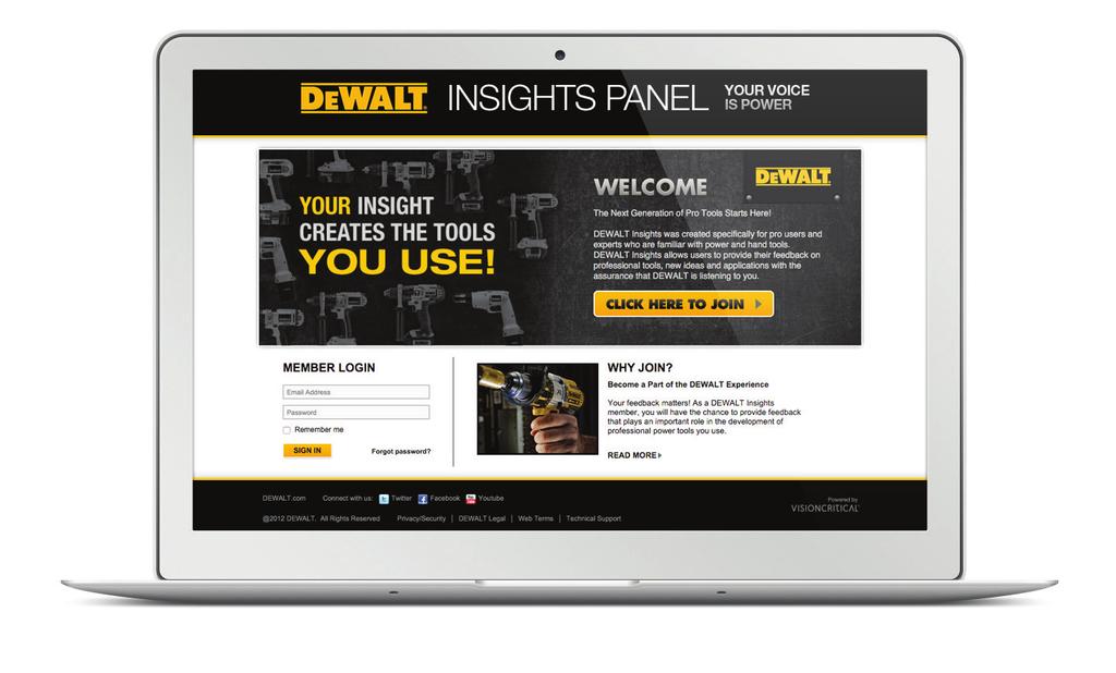 Customer Intelligence in Action: DeWALT Competition in the durable goods space is fierce.