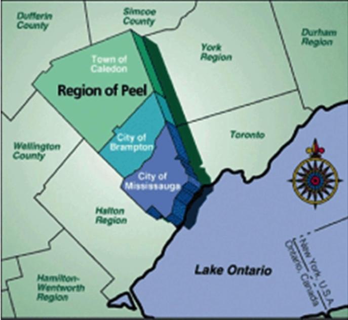 namely: Provincial highways (the 400-series expressways and the Queen Elizabeth Way [QEW]); Regional roads; and roads that are under the jurisdiction of Peel s three area municipalities - the City of