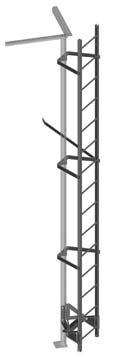 16.4 Q, QH AND QL TOWERS Climbing Ladder for Q Towers The climbing ladder is attached on the outer side of any tower leg using the existing bracket holes in the tower leg and the clamps provided with