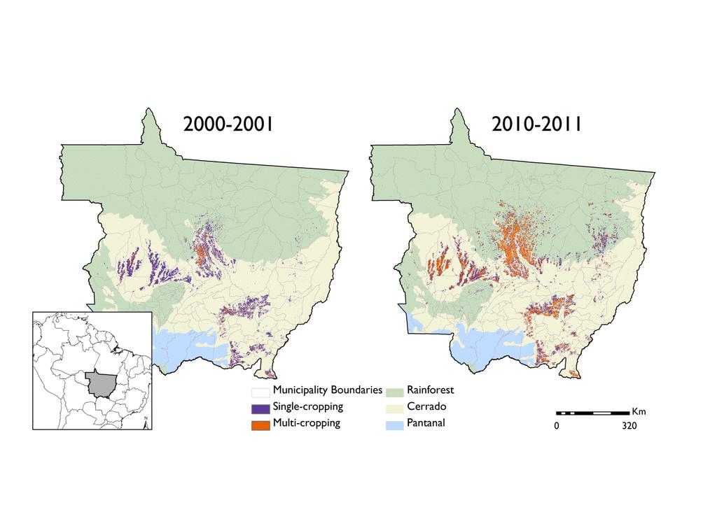 Socioeconomic Development and Agricultural Intensification in Mato Grosso (In Press, PTRS-B) Assessing the socioeconomic correlates of spatialtemporal variation in mechanized agriculture