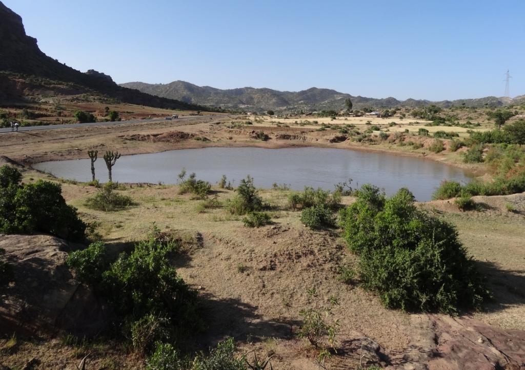Borrow pit in Axum area 4.