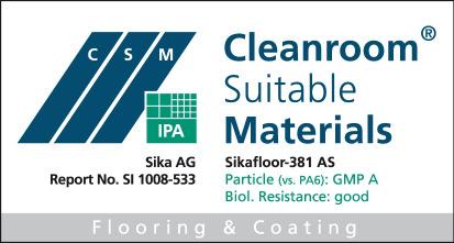 Product Data Sheet Edition 02/08/2012 Identification no: 02 08 01 02 019 0 000009 Sikafloor -381 AS 2-part epoxy coating, chemically highly resistant and electrostatic conductive Construction Product
