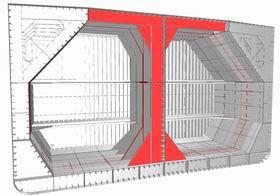 (4) Transverse bulkhead complete in ballast tanks, including girder system and adjacent structural members, such as longitudinal bulkheads, girders in double bottom tanks, inner bottom plating,