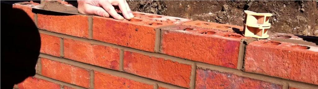 Brick Wall Made of bricks laid in mortar