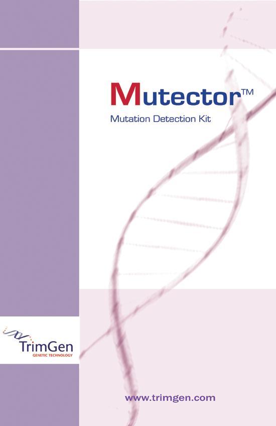 CONTENTS Introduction 4 Overview of Mutector TM Assay 5 Materials Provided 6 Materials Required 7 CYP 2C19 Genotyping Reagents Equipment Required 7 DNA Sample