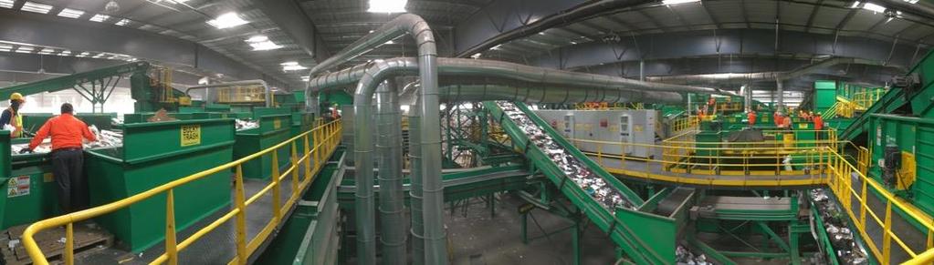 100,000 Pounds of recycling to be processed per hour
