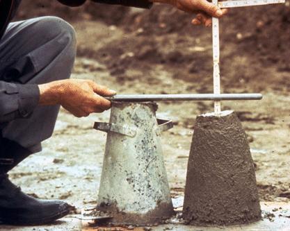 The test for the workability of concrete is given by the Indian Standard IS 1199-1959 which gives the test procedure using various equipments.