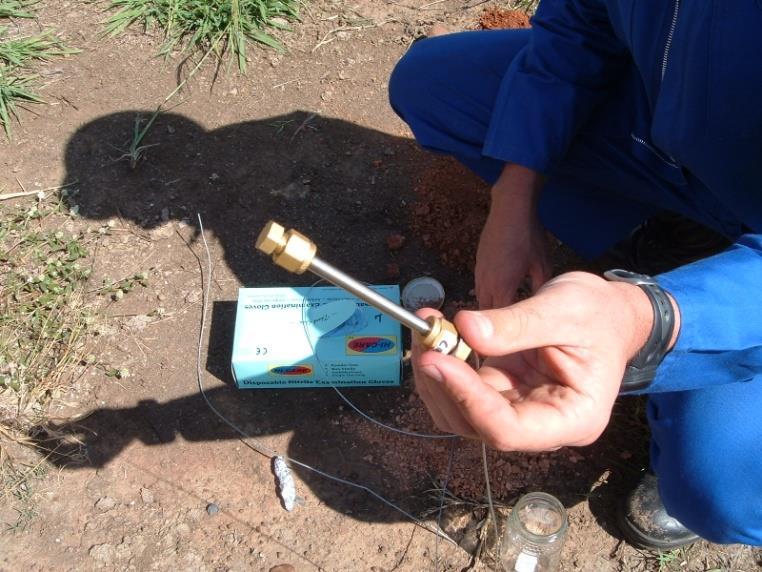 under favourable conditions, be detected through a soil vapour survey.