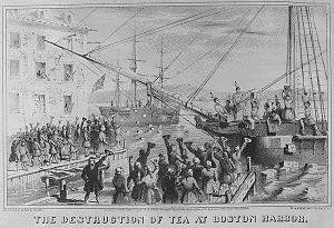 Boston Tea Party Colonists refuse to allow ships on shore Governor Hutchinson refused
