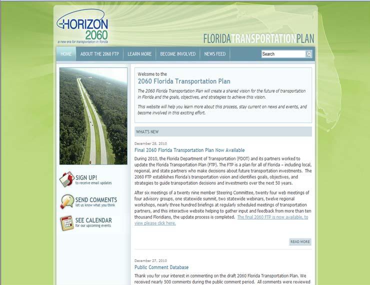 Horizon 2060 Website