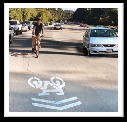 On higher volume roadways, bike lanes provide improved comfort and safety for bicyclists over shared lanes and bike routes.