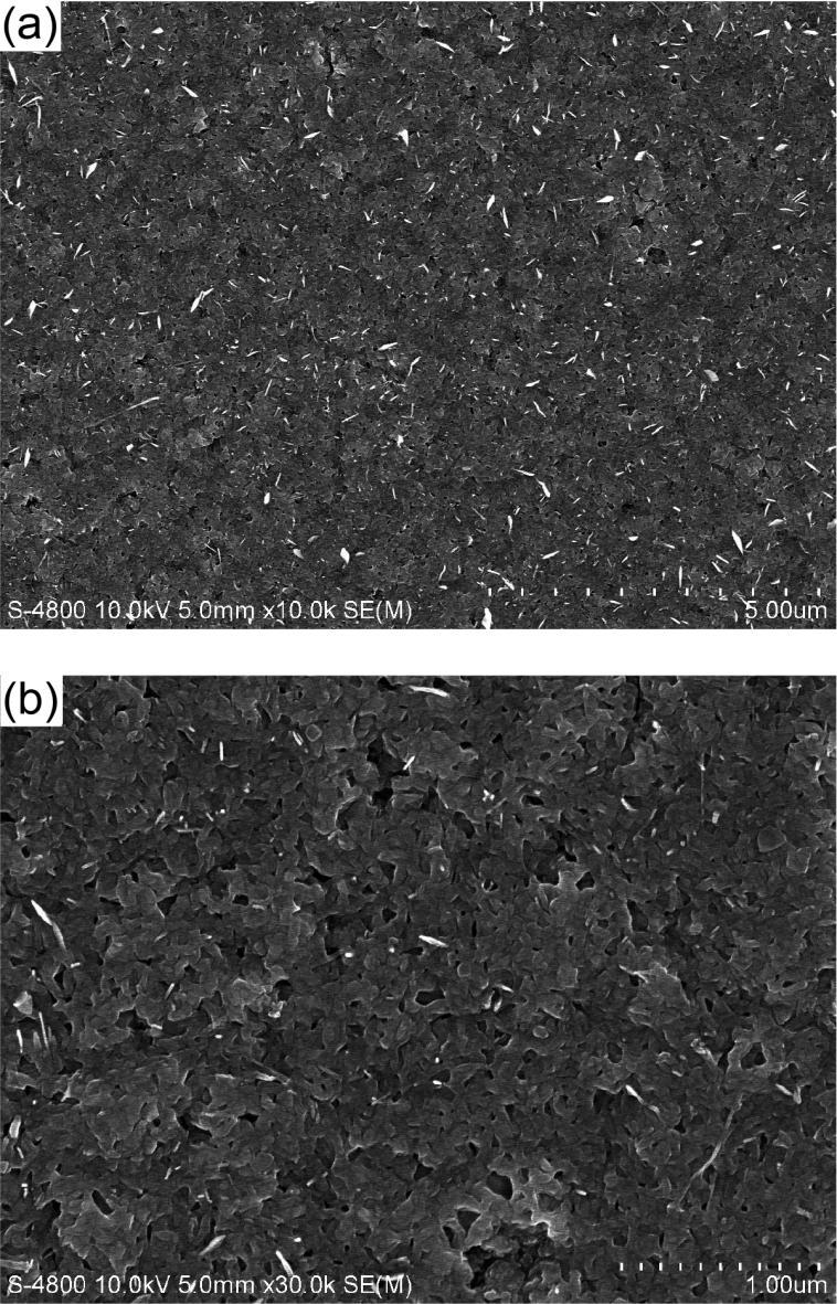 Scanning electron microscopy study Fig.S2 shows the low magnification SEM images of Fe 2 O 3 /FTO photoanode prepared by normal electrodeposition.