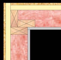 For example: Foundation brick ledges may need to be wider when using ZIP System R-Sheathing (See DETAIL G on page 9), or wall stud placement may need to be adjusted from building corners to allow for