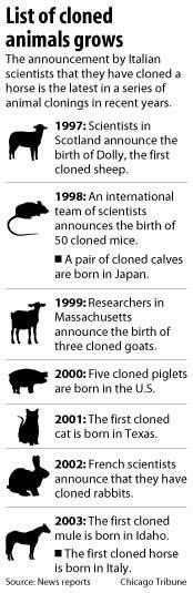 Despite years of research, over 95% of cloning attempts fail, even with extensive