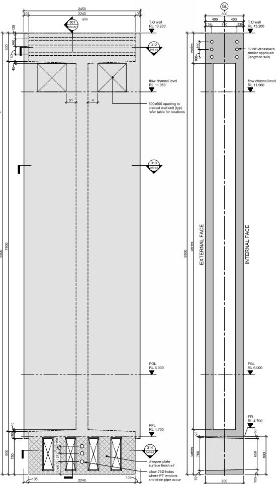 The selected precast section is shown in Figure 3 below. Each unit is approximately 2.4m wide, 9.3m long and 0.