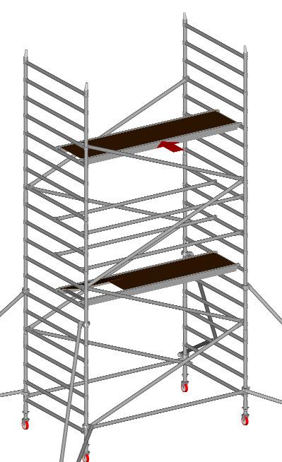 Operative should then climb through the trap and rest against the platform (just below base of back) with feet firmly placed on frame rungs (as shown). 12.