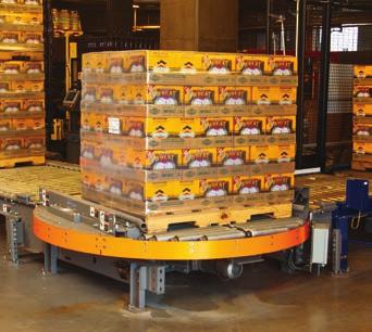 full pallets into position for palletizing or depalletizing Load storage - Ensure efficient, stable pallet flow into and out of storage Outbound load staging -