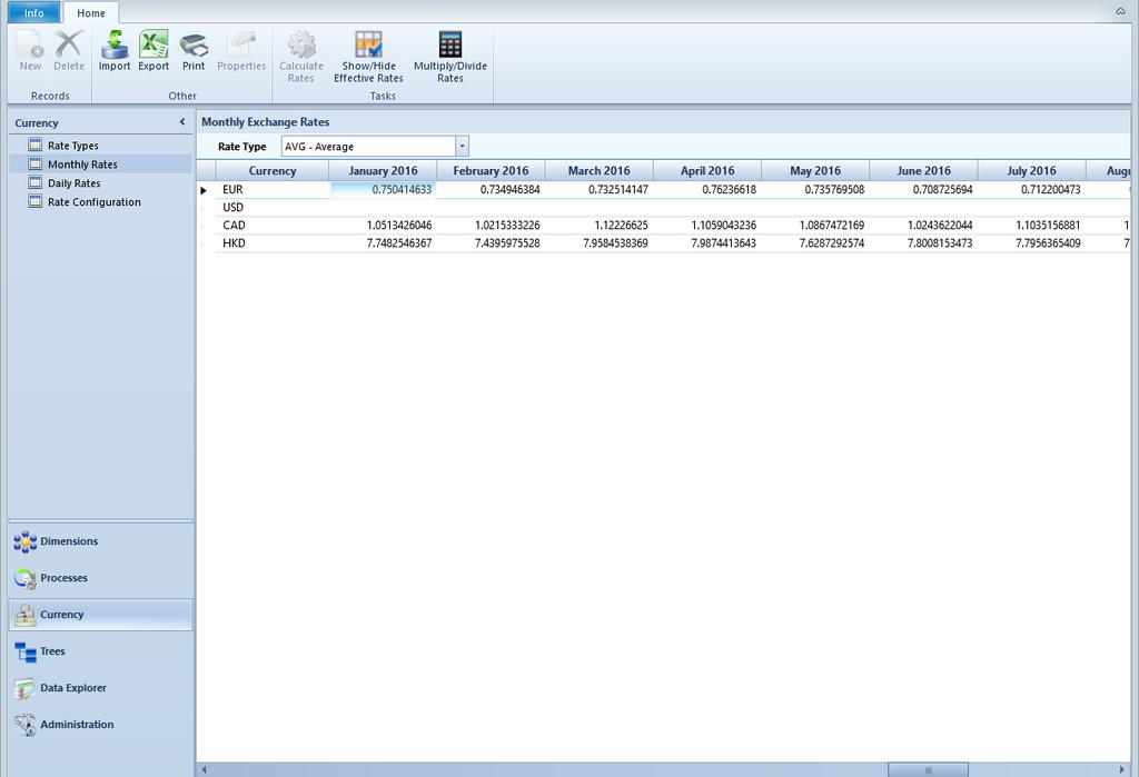 Data Explorer The Data Explorer is used to filter, group and display data for each Data Warehouse Manager