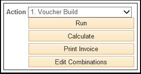 Voucher Build. 9. Click the Run button. 10. Make the sure process runs to completion. 11. Navigate to Main Menu Vouchers Add/Update Regular Entry.