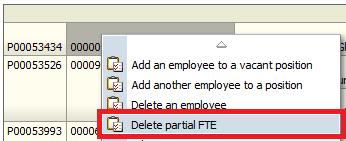 22 Delete partial FTE on a shared position This task is the reverse of the Add additional employee to a position. It will delete an employee from a shared position. 1.